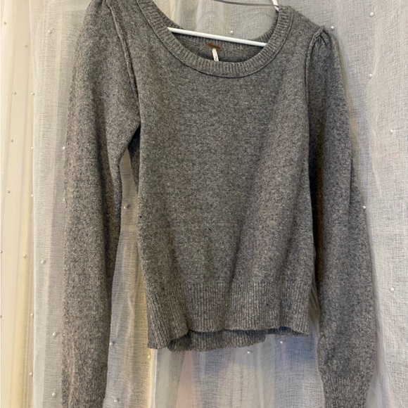 Free People Sweaters - Free People Gray Crew Neck Sweater